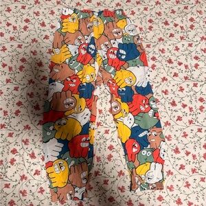 SHEIN Multicolor Cartoon Kids Pajama Bottoms